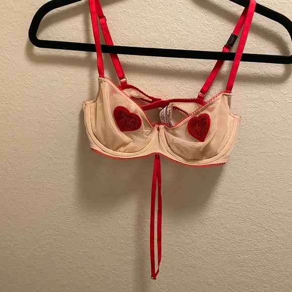 NWT Victoria's Secret Dream Angels Sequin Heart Bra - Picture 3 of 10